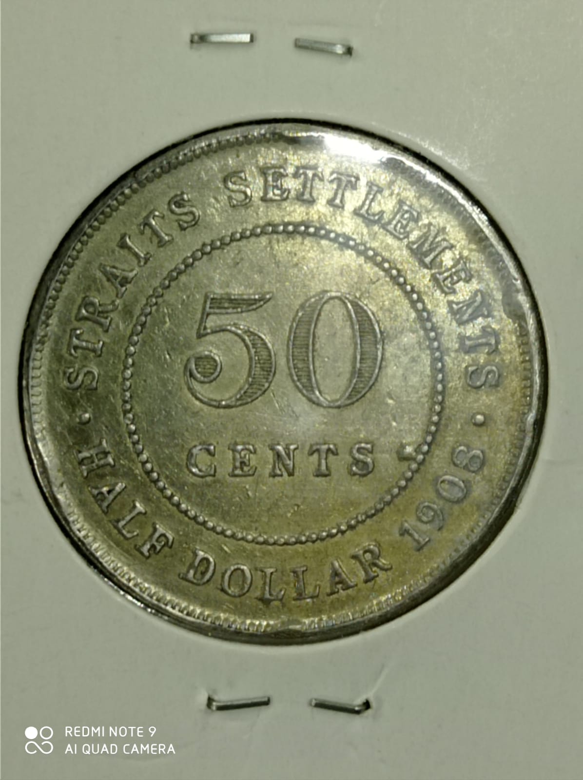 Die-Chip-And-Die-Cud-On-1908-Straits-Settlement-50-Cents-Coins-?